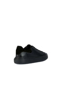 Geox Men's Black Deiven Lace-Up Leather Casual Sneaker | Derimod