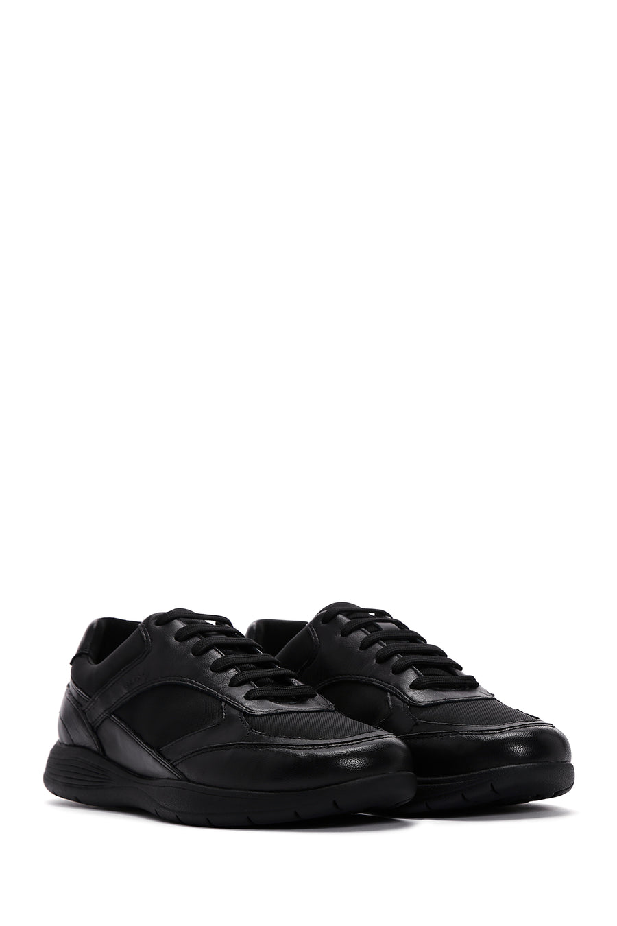 Geox Men's Green U Spherica Leather Sneaker