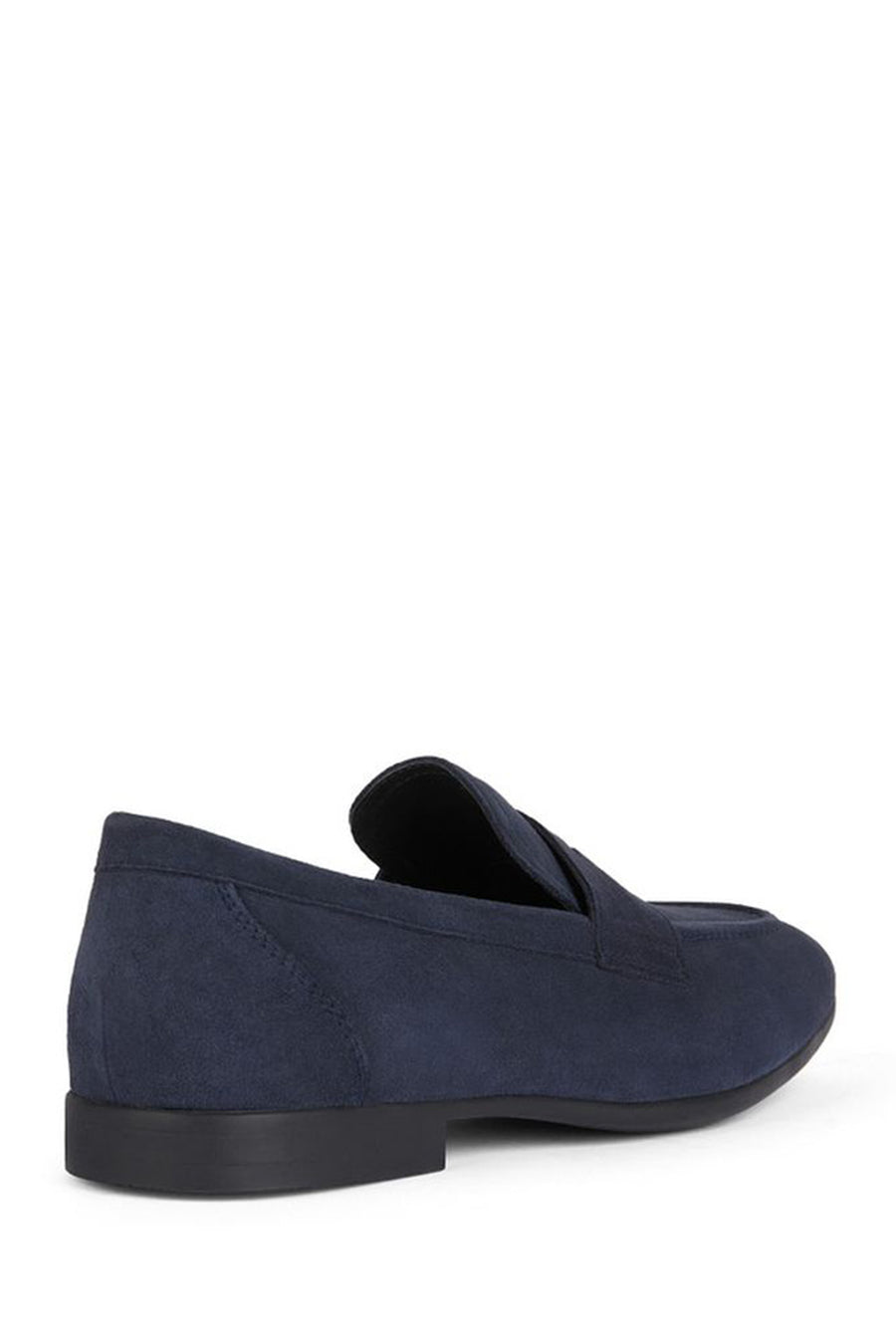 Geox Men's Navy Blue Sapienza Suede Leather Loafer