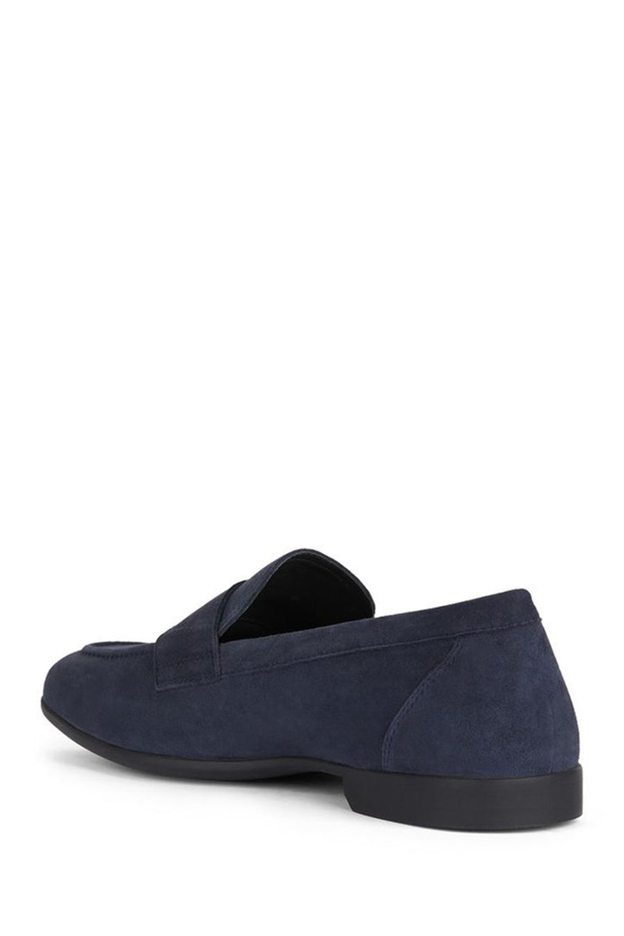 Geox Men's Navy Blue Sapienza Suede Leather Loafer
