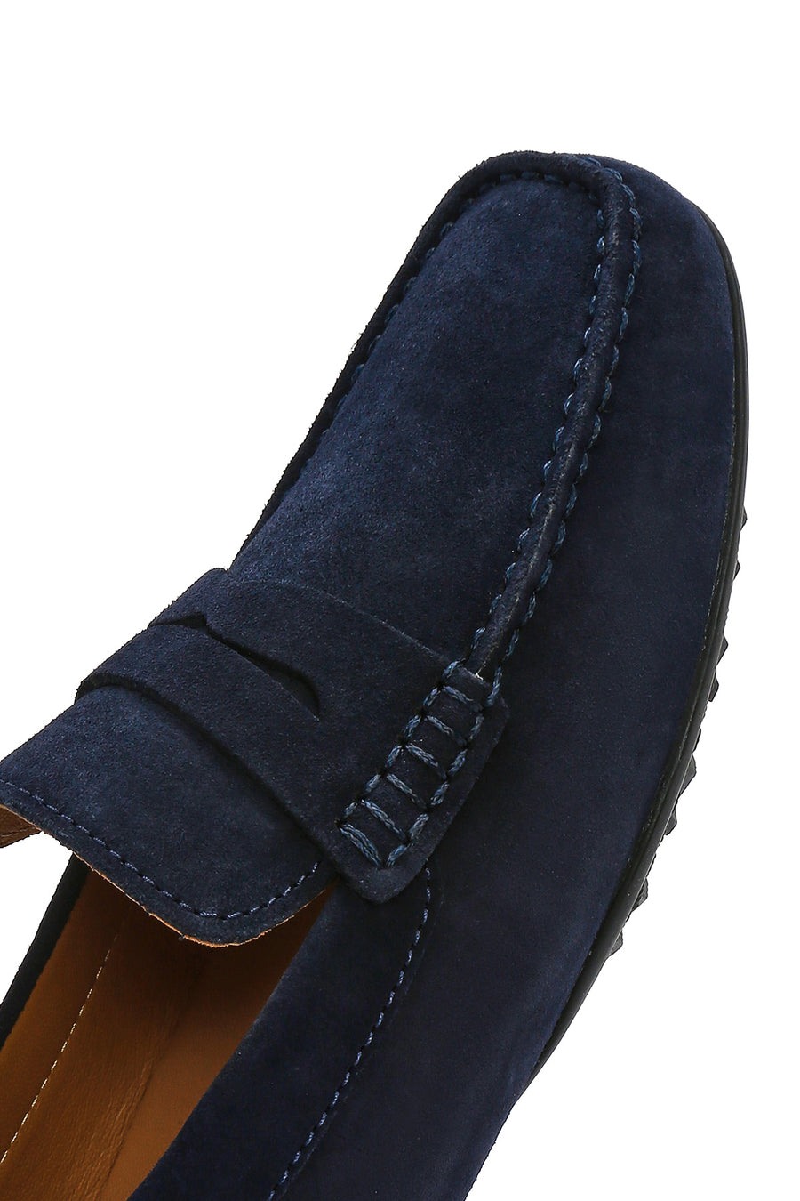 Geox Men's Navy Blue Kosmopolis + Grip Suede Leather Casual Loafer