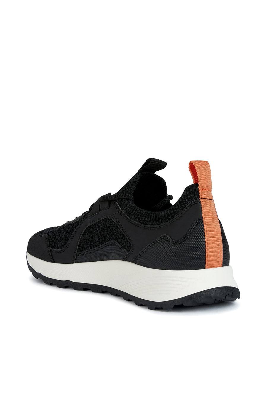 Geox Erkek Siyah Deri Detaylı U Terrestre Sneaker