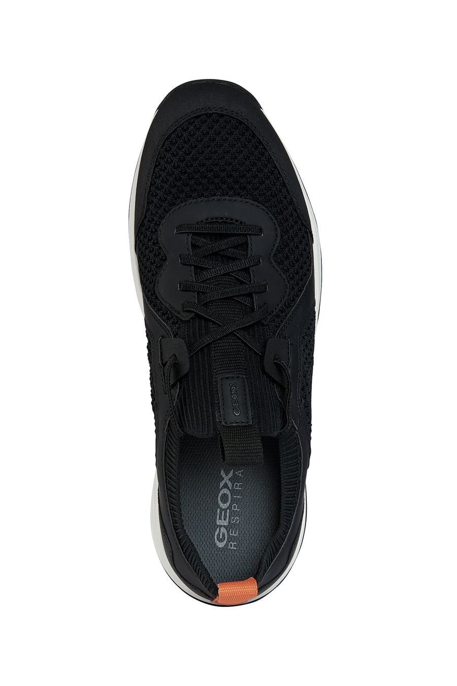 Geox Erkek Siyah Deri Detaylı U Terrestre Sneaker
