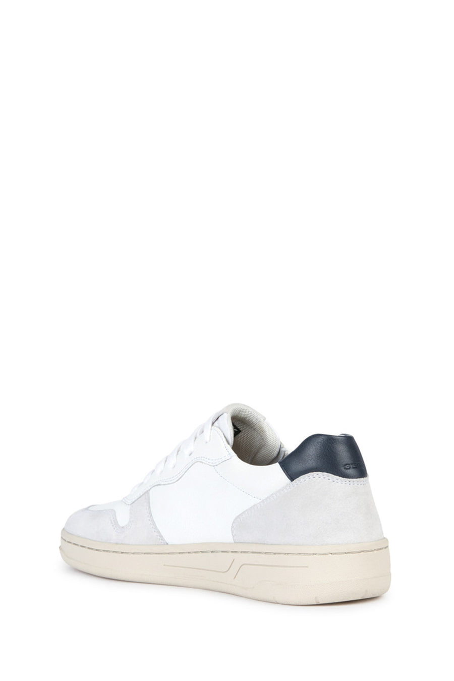 Geox Erkek Beyaz Bağcıklı Deri Sneaker
