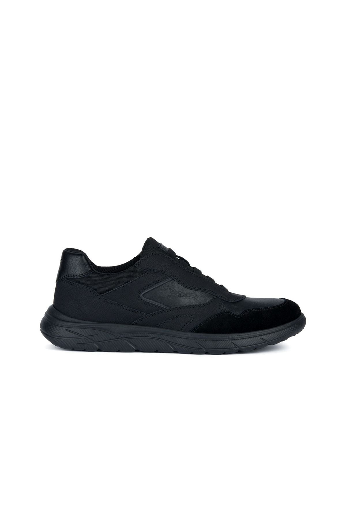 Geox Erkek Siyah Portello Bağcıklı Deri Sneaker U36E1C0PTEKC9999 | Derimod