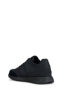 Geox Erkek Siyah Bağcıklı Deri Sneaker | Derimod
