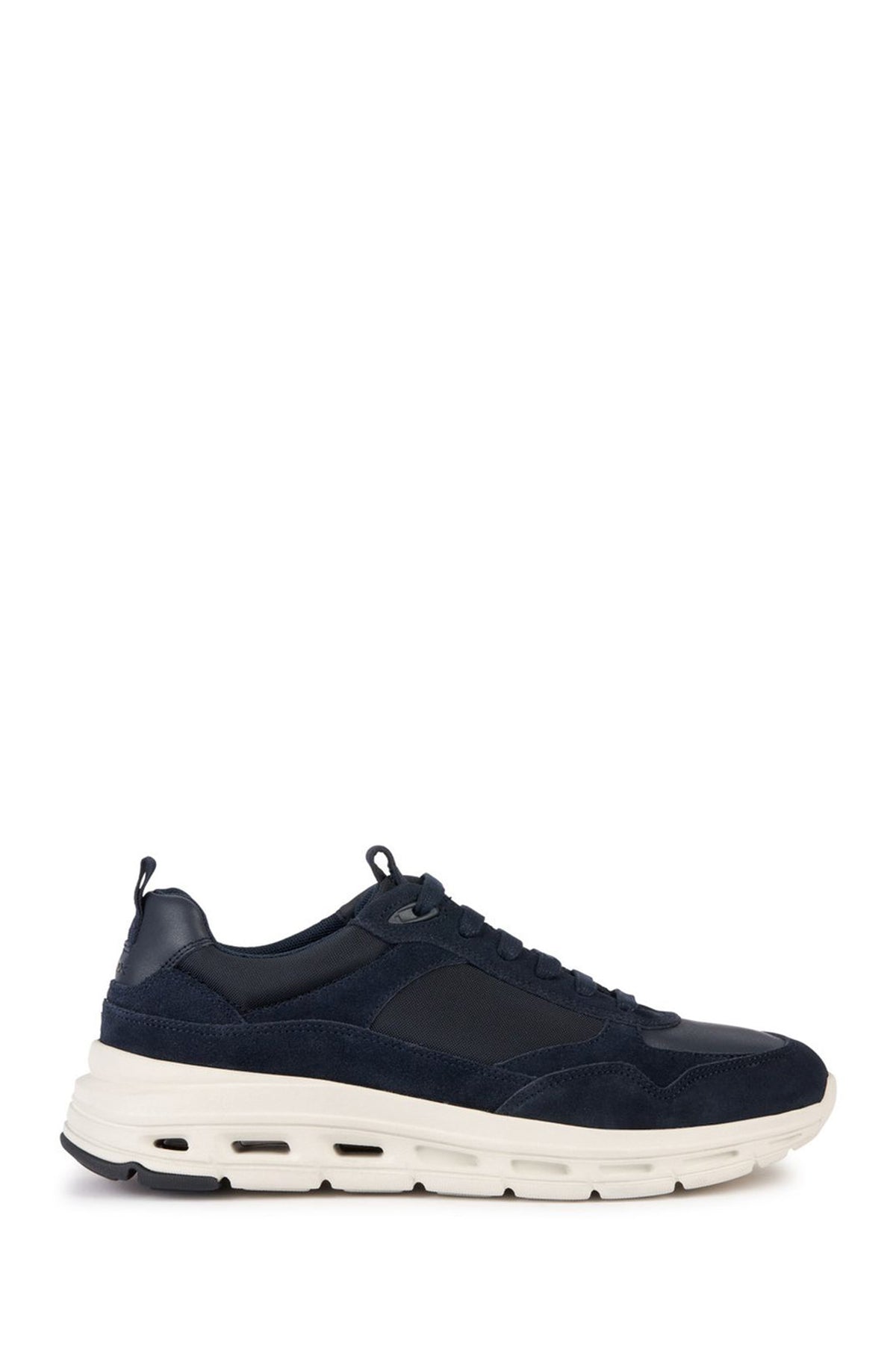 Geox Men's Navy Blue Hoverstream Lace-Up Leather Sneaker U36FQA02011C4002 | Derimod