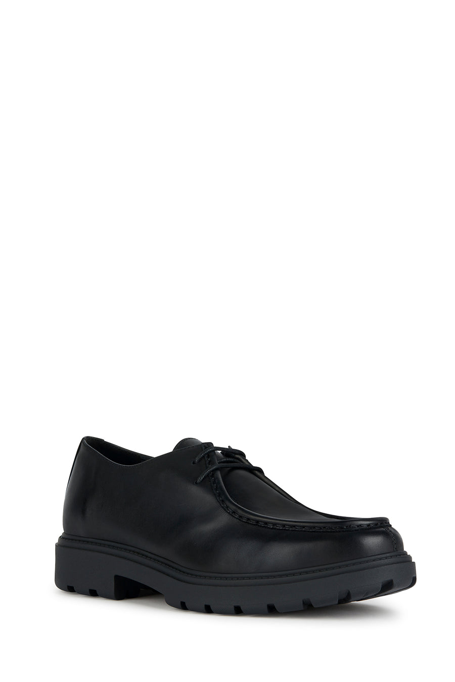 Geox Men's Black Spherica Ec7 Leather Casual Shoes