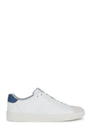 Geox Erkek Beyaz Bağcıklı Deri Sneaker | Derimod