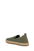 Geox Men's Green Pantelleria Wicker Leather Espadrille | Derimod