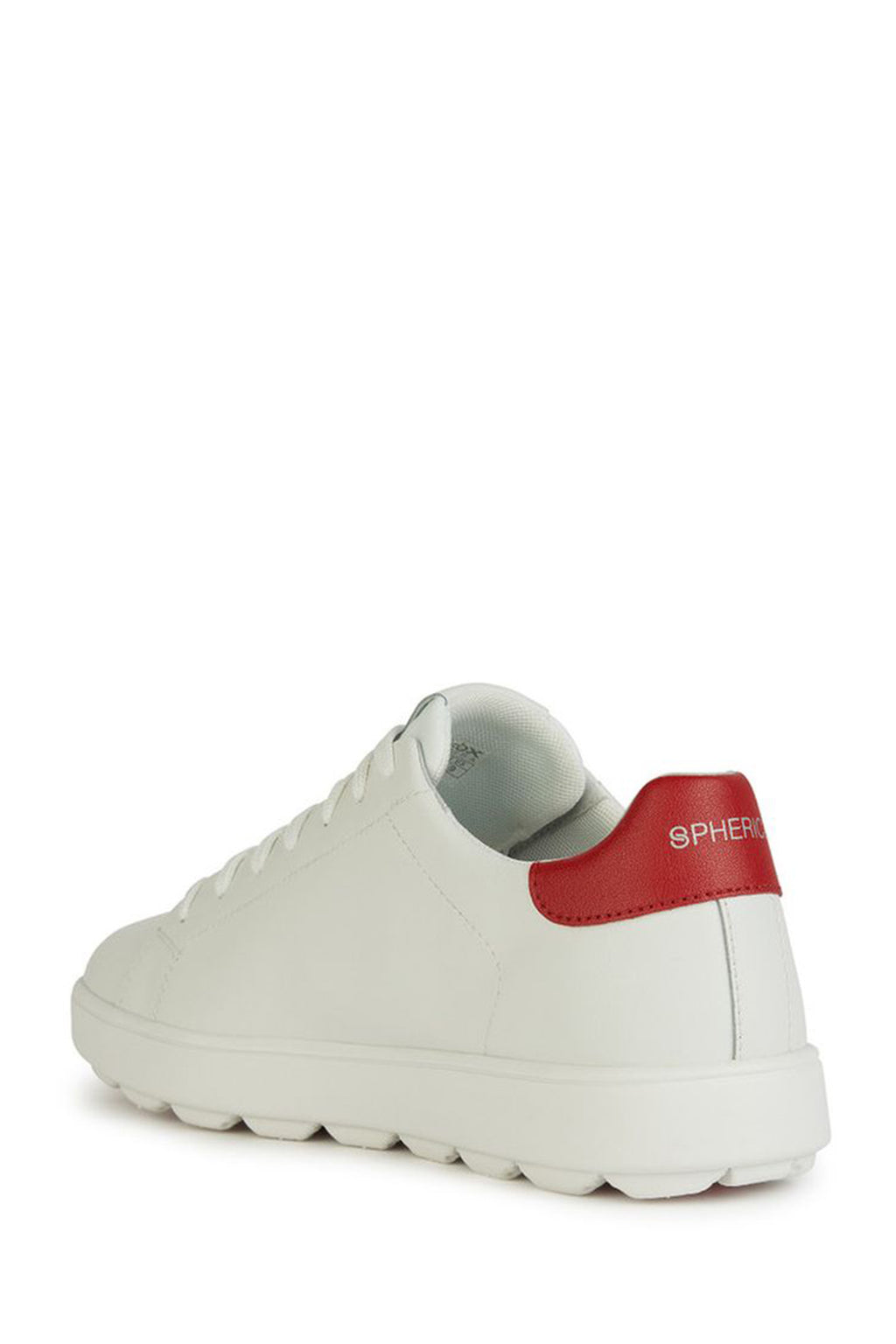 Geox Erkek Beyaz Spherica Ecub-1 Bağcıklı Deri Sneaker
