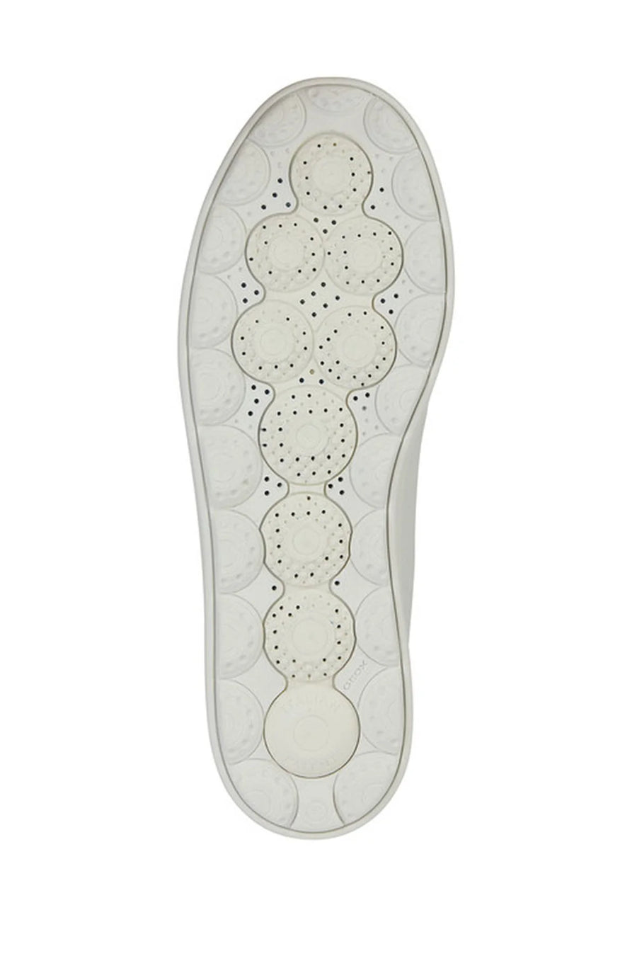 Geox Men's White Spherica Ecub-1 Lace-Up Leather Sneaker