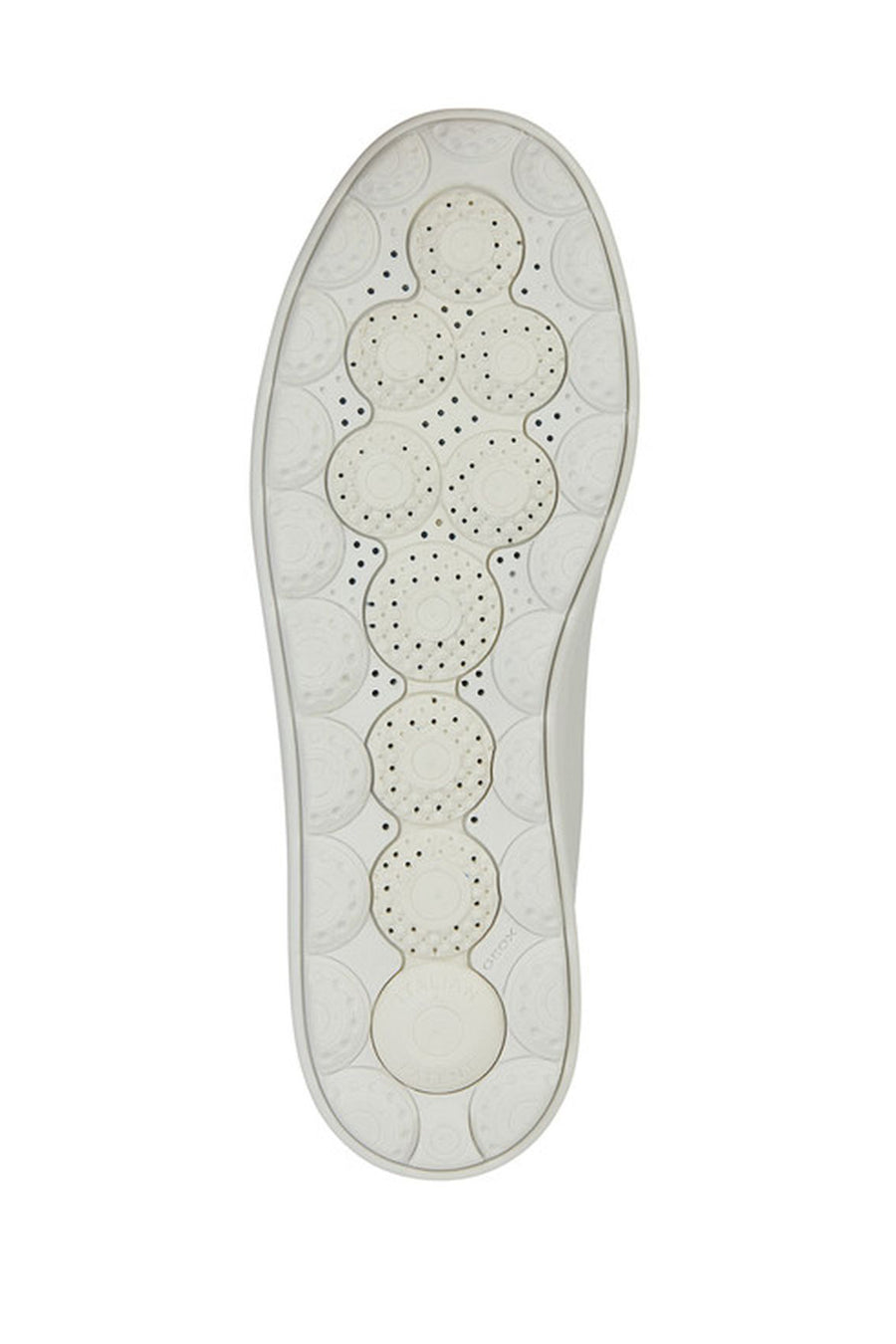 Geox Men's White Spherica Ecub-1 Lace-Up Leather Sneaker
