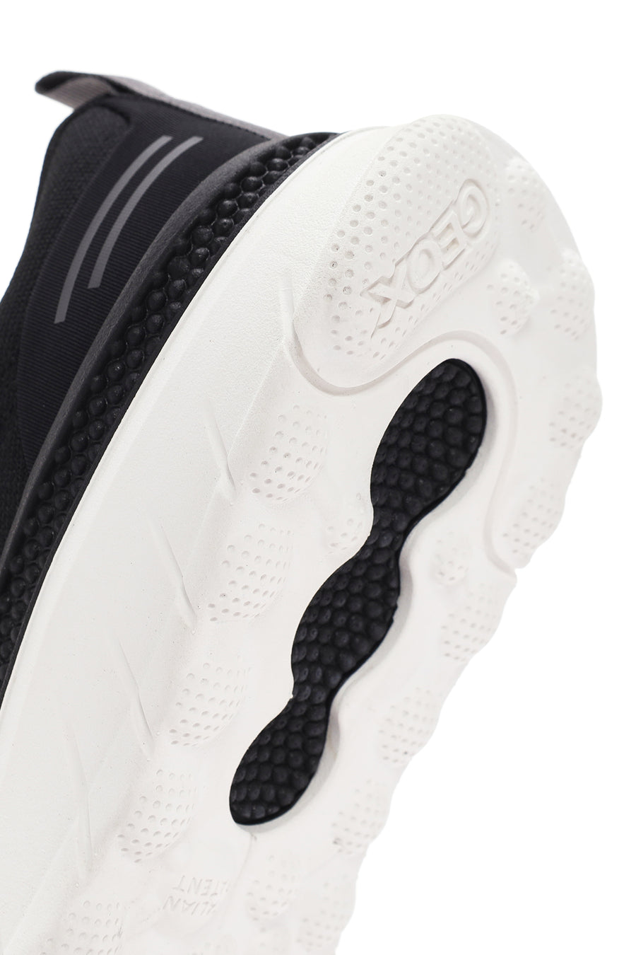 Geox Men's Black Spherica Active X Lace-Up Fabric Sneaker