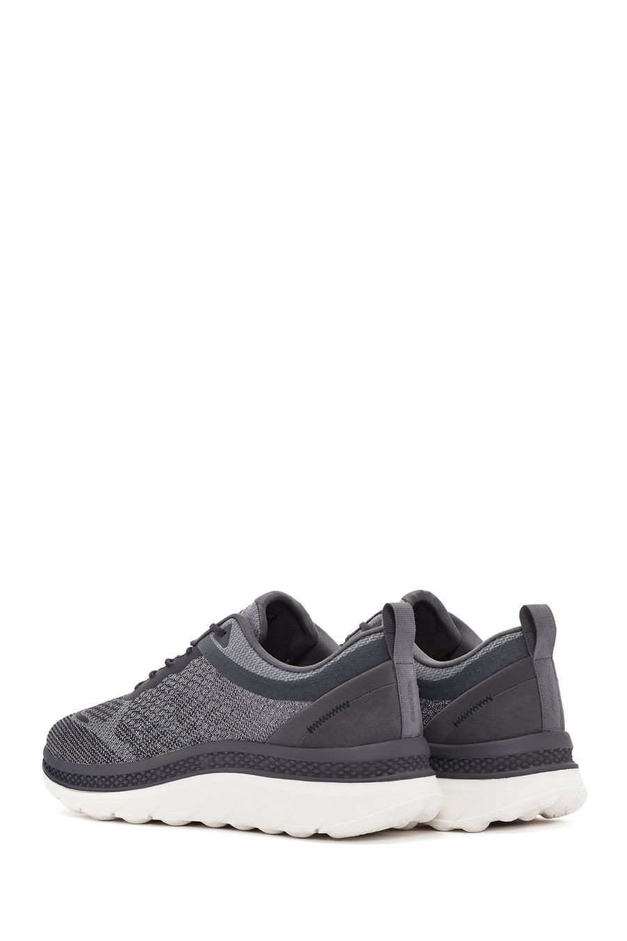 Geox Men's Grey Spherica Active X Lace-Up Fabric Sneakers