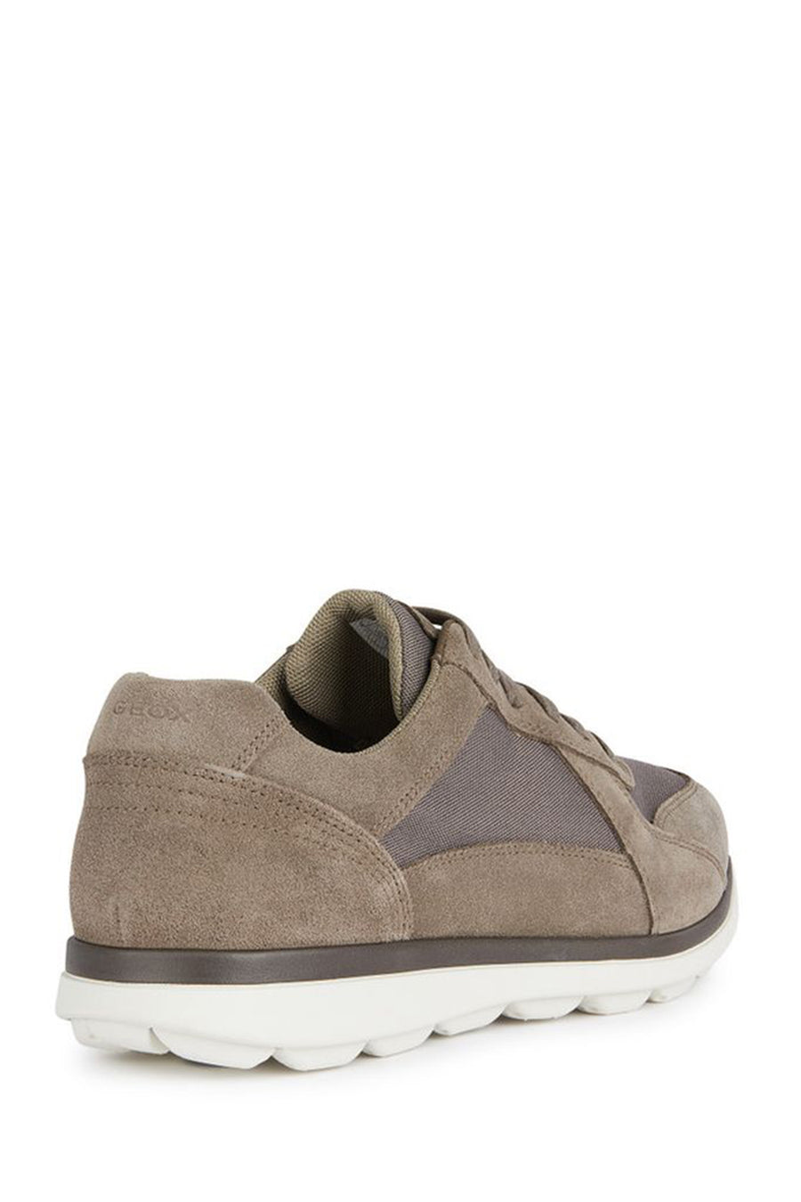 Geox Men's Mink Spherica Ec12 Lace-up Suede Leather Casual Sneaker
