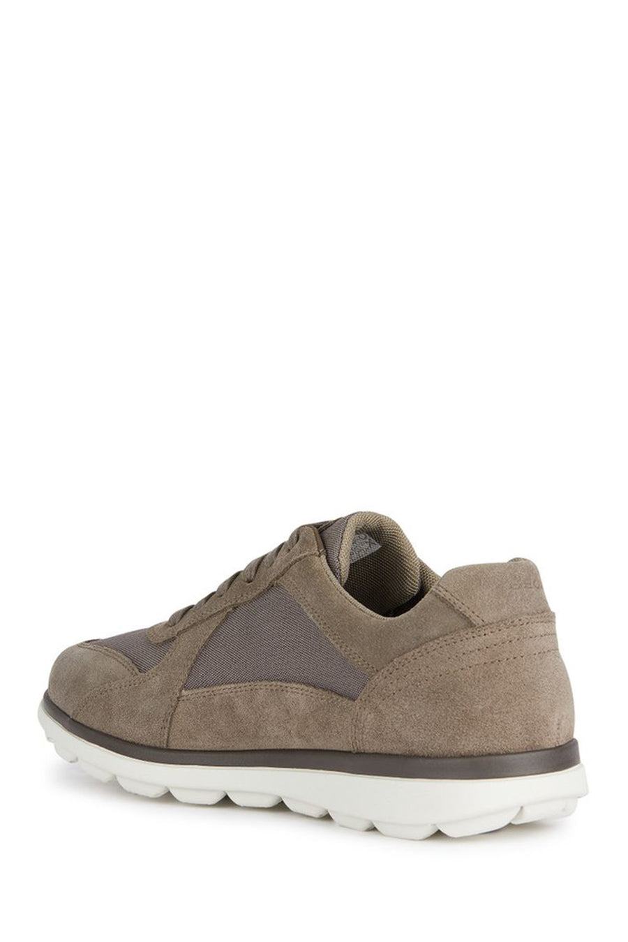 Geox Men's Mink Spherica Ec12 Lace-up Suede Leather Casual Sneaker