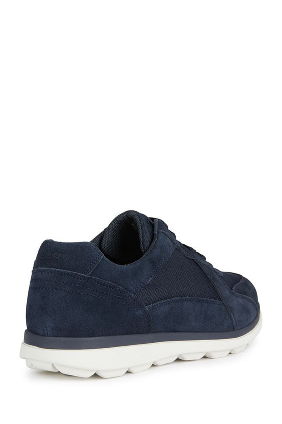 Geox Men's Navy Blue Spherica Ec12 Lace-up Suede Leather Casual Sneaker