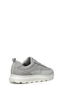 Geox Men's Gray U Spherica A - Mesh + Nbk Synth Laced Fabric Sneaker | Derimod