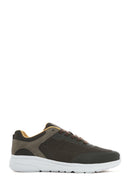 Geox Men's Green U Klaıver Laced Fabric Sneakers | Derimod