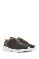 Geox Men's Green U Klaıver Laced Fabric Sneakers | Derimod