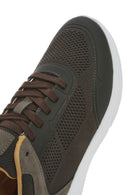 Geox Men's Green U Klaıver Laced Fabric Sneakers | Derimod