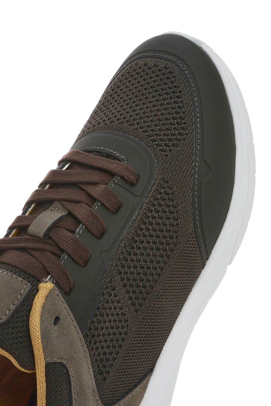Geox Men's Green U Klaıver Laced Fabric Sneakers