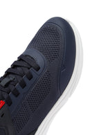 Geox Erkek Lacivert Kalın Tabanlı Bağcıklı Kumaş Sneaker | Derimod