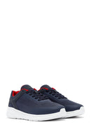 Geox Erkek Lacivert Kalın Tabanlı Bağcıklı Kumaş Sneaker | Derimod