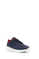 Geox Erkek Lacivert Kalın Tabanlı Bağcıklı Kumaş Sneaker | Derimod