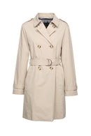 Geox Women's Cream Claudin Trench Coat | Derimod