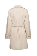 Geox Women's Cream Claudin Trench Coat | Derimod