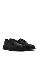 Male Black Lace-Up Leather Sneaker | Derimod