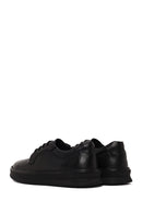Male Black Lace-Up Leather Sneaker | Derimod