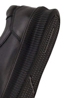 Male Black Lace-Up Leather Sneaker | Derimod