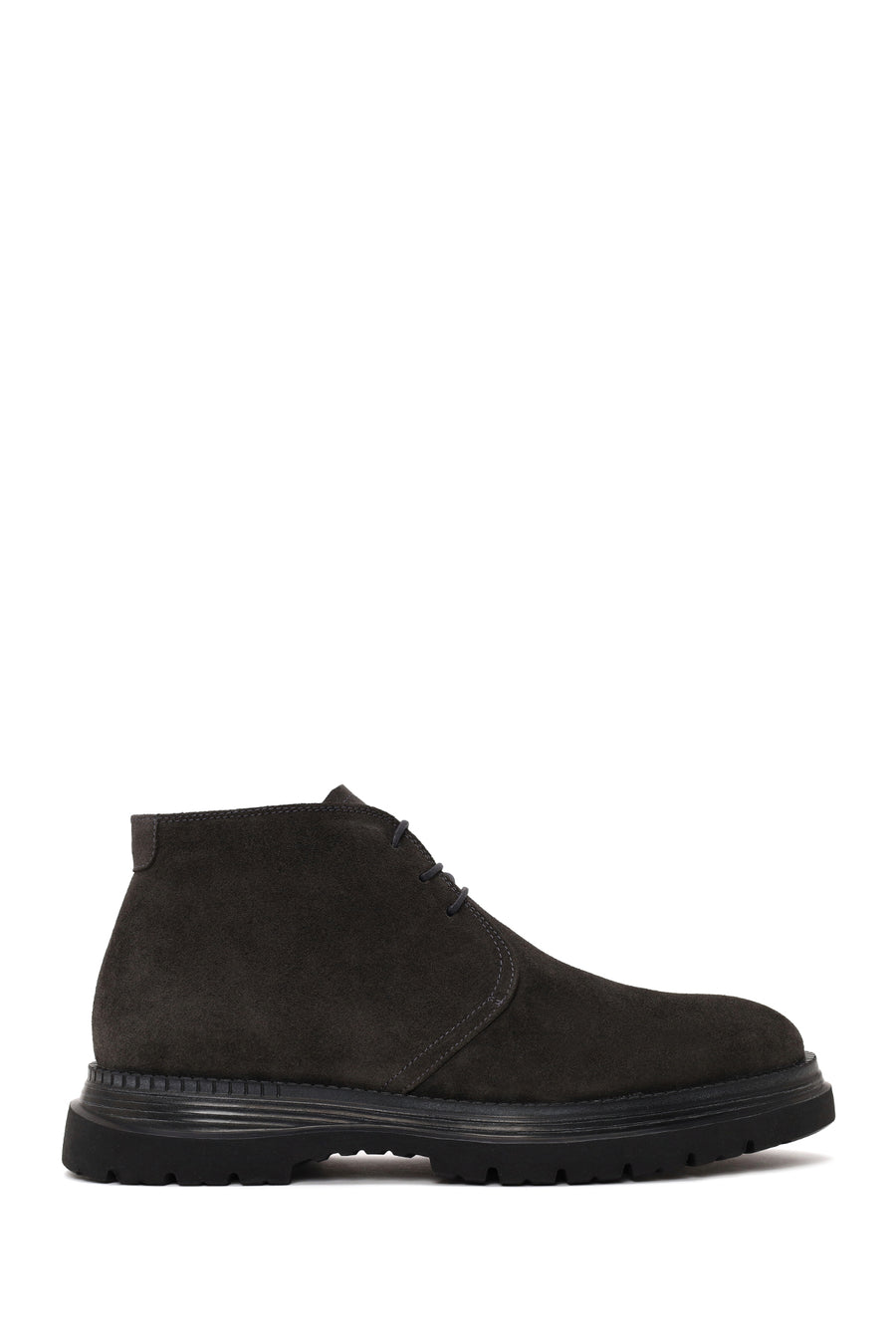 Male Dark Gray Lace-up Suede Casual Boots WM660014DS | Derimod