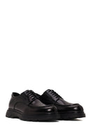 Derimod Fly Male Black Lace-Up Thick-Soled Leather Casual Shoes | Derimod