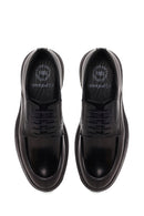 Derimod Fly Male Black Lace-Up Thick-Soled Leather Casual Shoes | Derimod