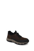 Derimod Fly Erkek Kahverengi Bağcıklı Kalın Tabanlı Nubuk Deri Casual Sneaker | Derimod
