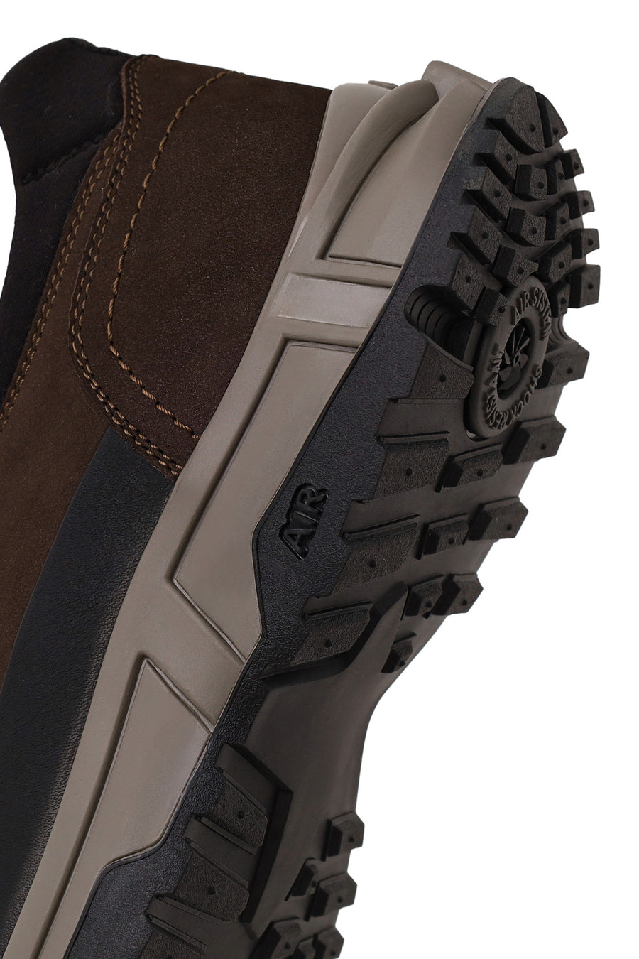 Derimod Fly Erkek Kahverengi Bağcıklı Kalın Tabanlı Nubuk Deri Casual Sneaker