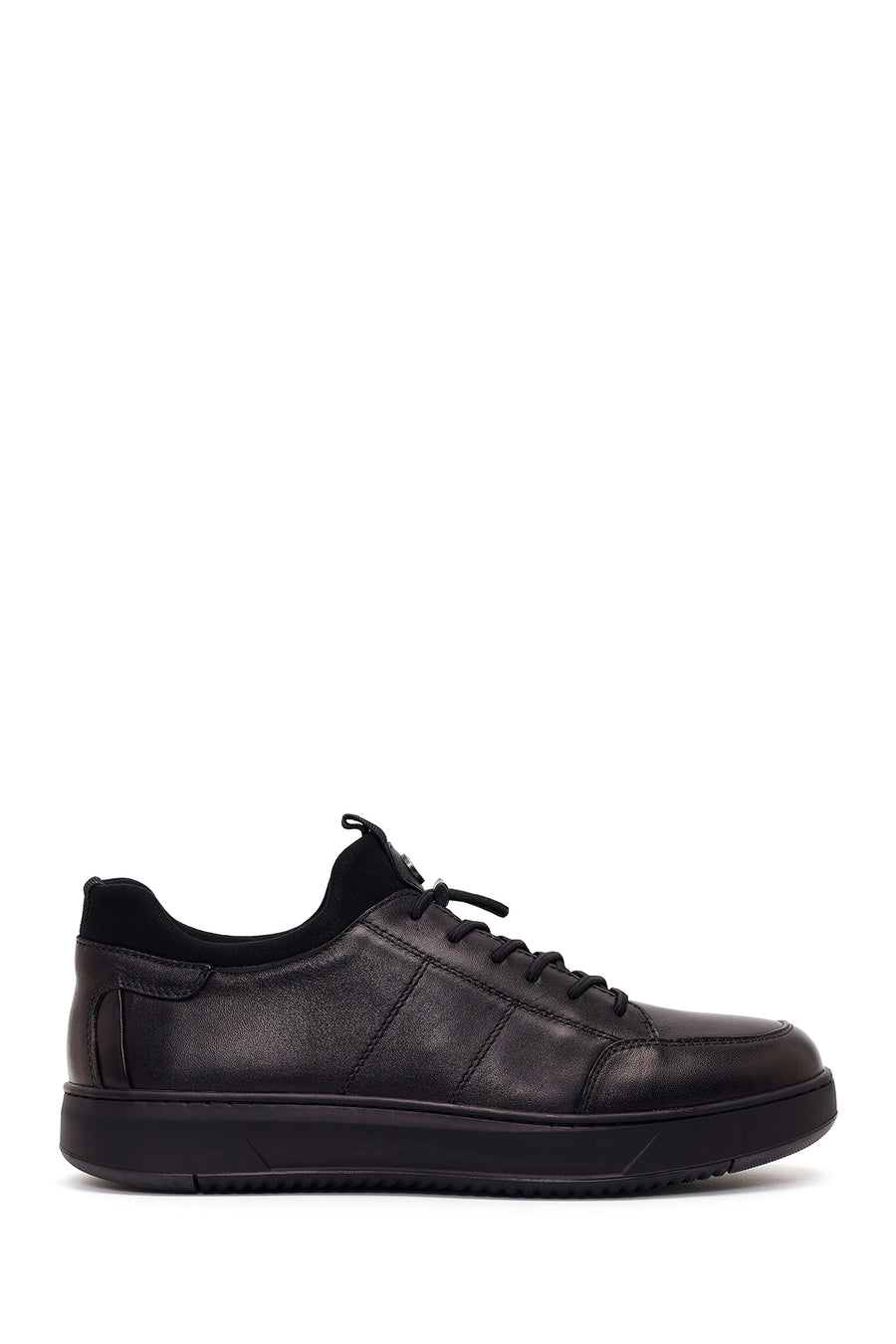 Derimod Fly Erkek Siyah Bağcıklı Deri Casual Sneaker WM720024DV | Derimod