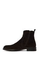 Male Brown Zip Closure Suede Casual Boots | Derimod