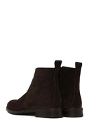 Male Brown Zip Closure Suede Casual Boots | Derimod