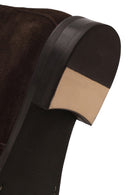 Male Brown Zip Closure Suede Casual Boots | Derimod