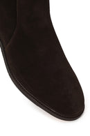Male Brown Zip Closure Suede Casual Boots | Derimod