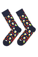 Happy Socks Erkek Çok Renkli Desenli Pamuklu 2'li Çorap Seti | Derimod