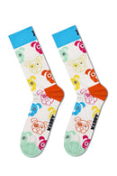 Happy Socks Erkek Çok Renkli Desenli Pamuklu 3’lü Çorap Seti | Derimod
