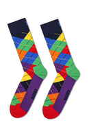 Happy Socks Woman Multicolored Patterned Cotton 4-Pack Sock Set | Derimod