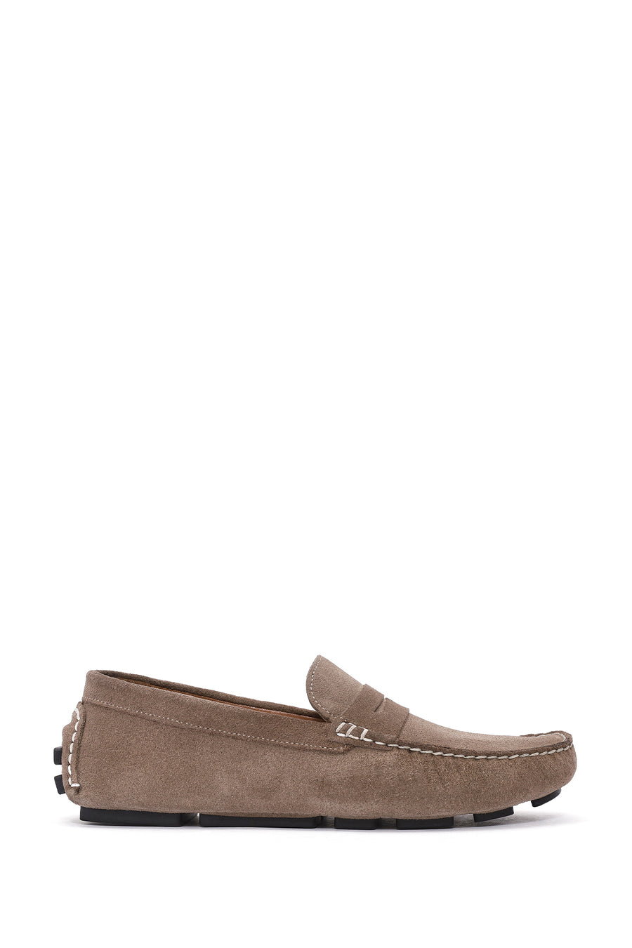 Men's Beige Suede Leather Loafer 25SFD711010 | Derimod