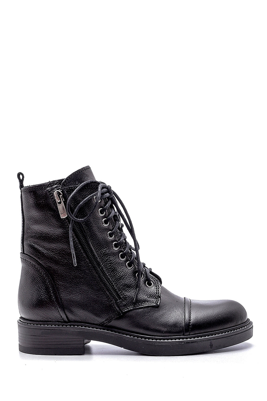 Women's Leather Zipper Detailed Boots 20WFD221218 | Derimod